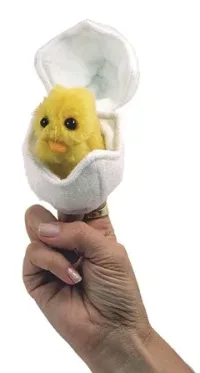 Fantoche ovo c/pintinho nascendo