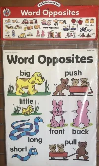 Bulletin Board - Word Opposites
